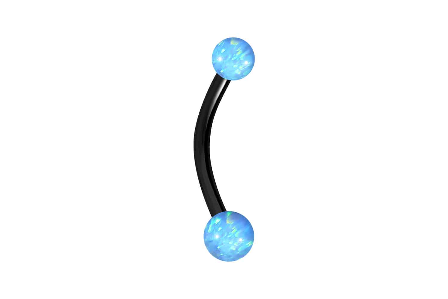 Chirurgenstahl Mini Bananabell Piercing SYNTHETISCHE OPALE